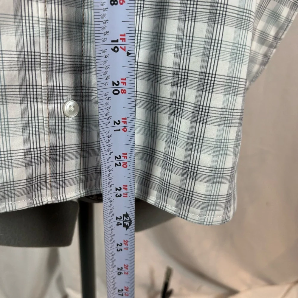Bib For Adult | Handcrafted Dignity Cover | Beige Plaid Button-Up  | 19